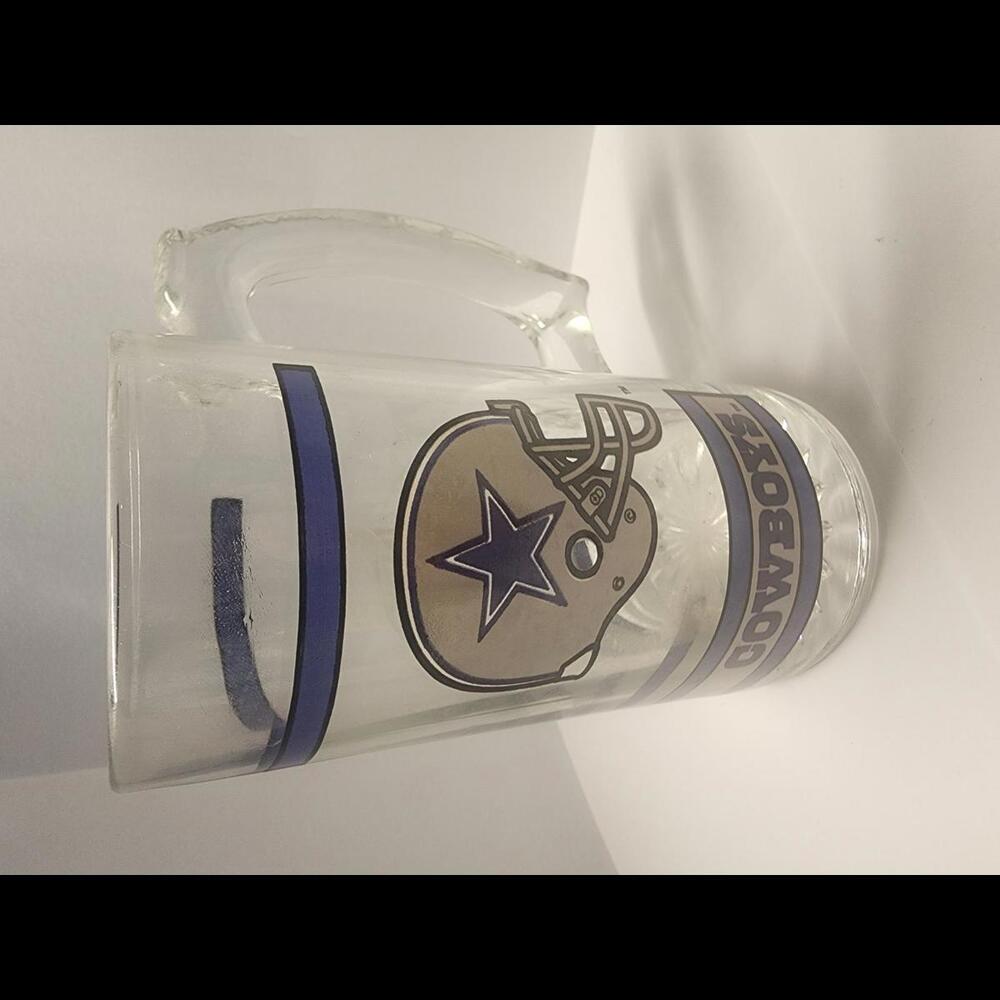 Dallas Cowboys Vintage Beer Mug - NFL Collectible Glass Stein